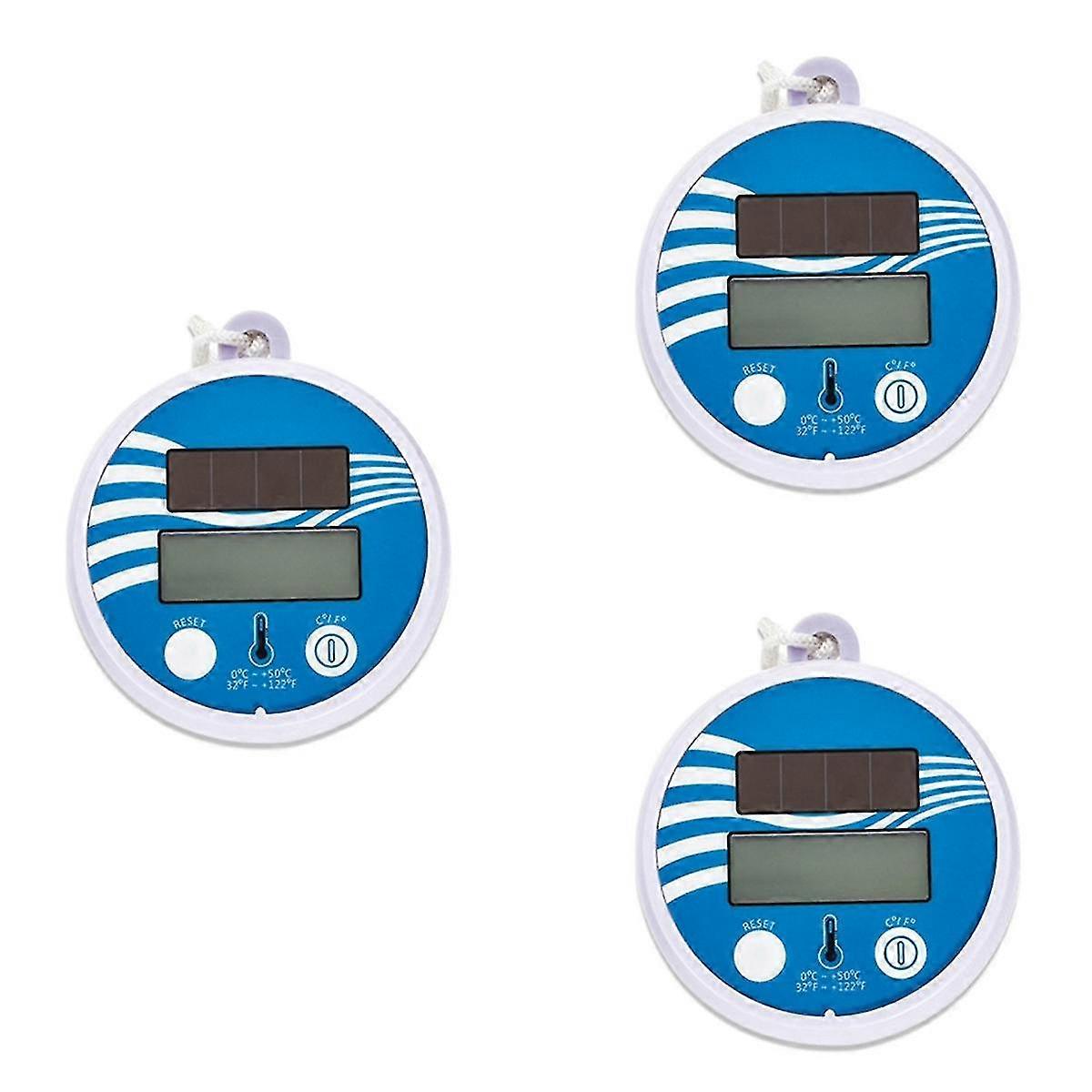 Floating Digital Pool Thermometer Solar Powered Outdoor Pool Thermometer Waterproof LCD Display Spa Thermometer