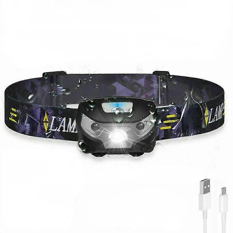 Super Bright Waterproof Headlamp Rechargeable Headlamp