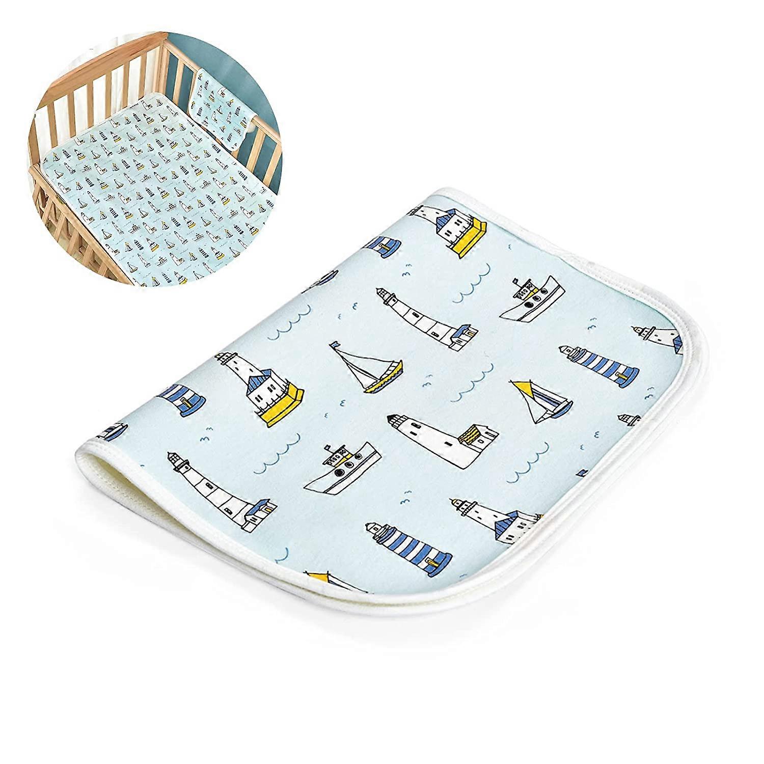 Changing mats,  breathable pads, nappy bag, waterproof, breathable, washable, suitable 1 piece, blue