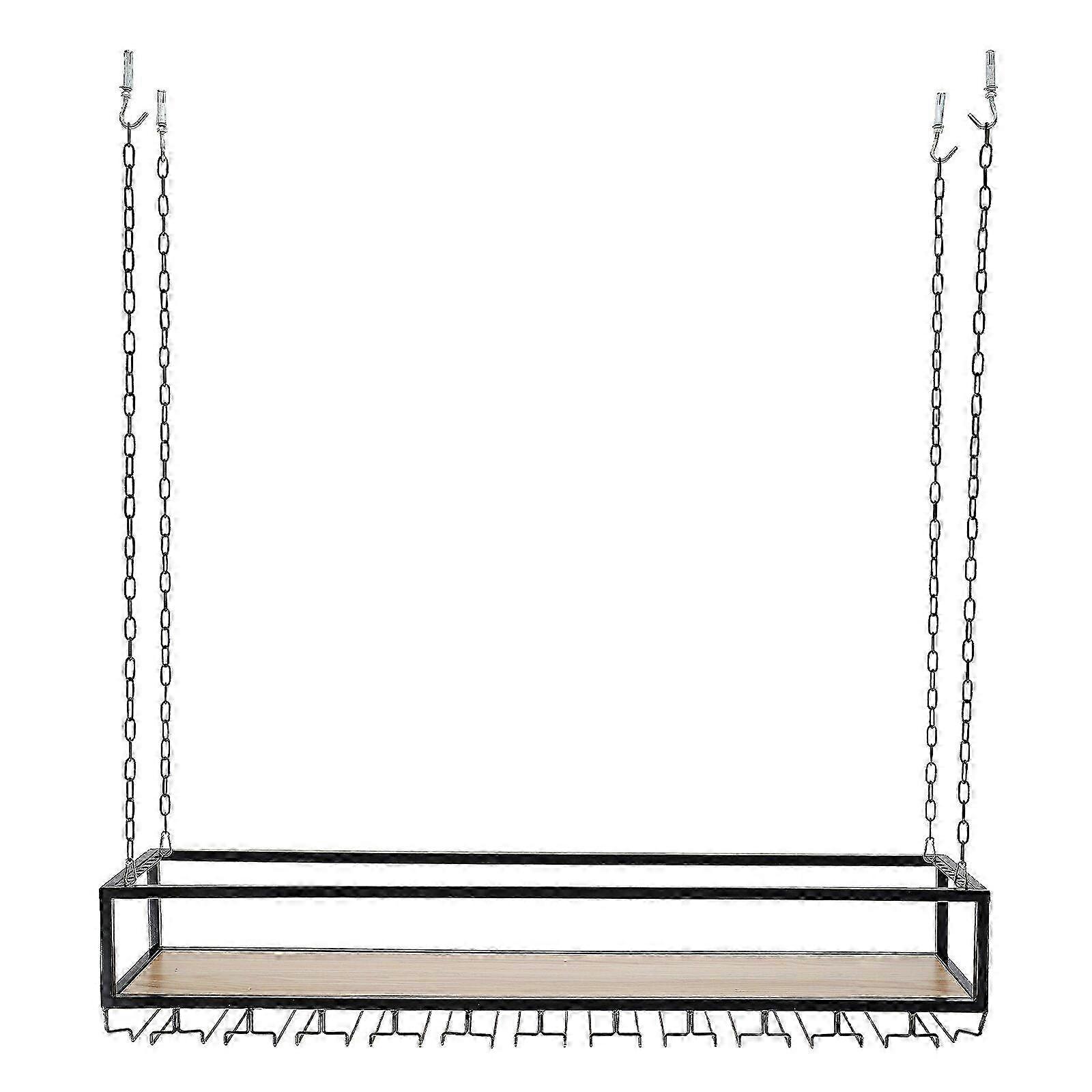 12CM verstellbares hngendes Weinregal mit Glashalter