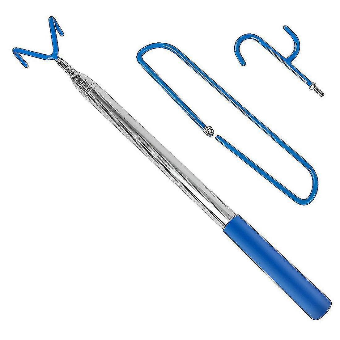 Disc Golf Retriever Pole With 3 Hooks, Telescoping Disc Golf Accessories Tool Extendable Grabber 1.