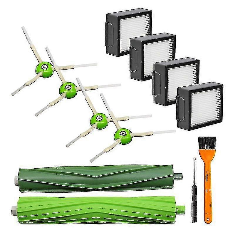 12 Pack Compatible With Irobot Roomba I7 E5 E6 Vacuum Cleaner Kit Filter Brushes