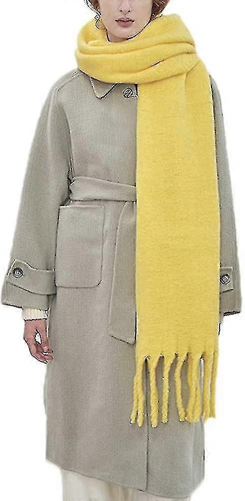 Large Chunky Scarf Colorful Cashmere Feel Oversized Scarves Blanket Soft Big Wool Shawl Thick Winter Warm Women
