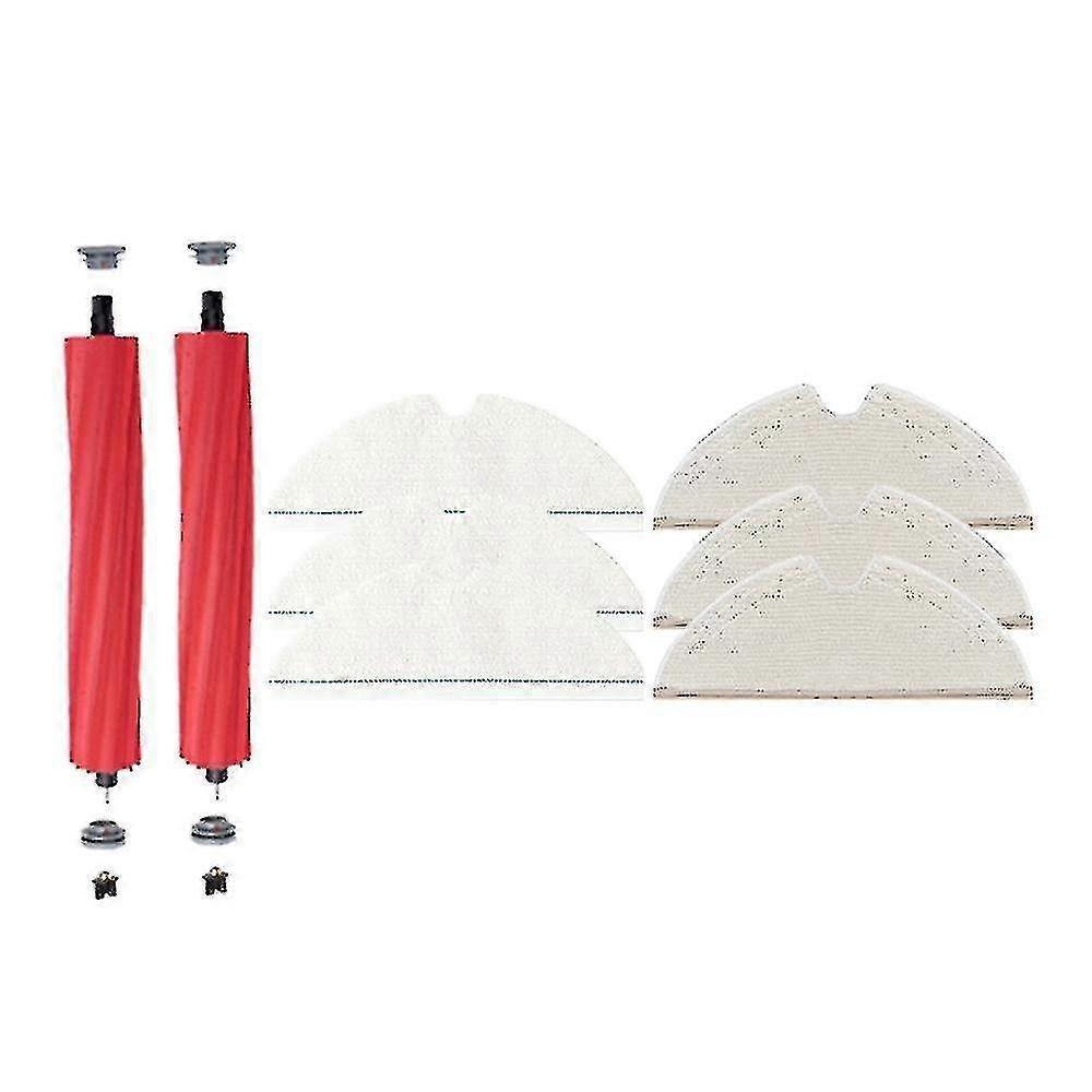 SUPENG Brosse Principale D'aspirateur, Brosse Latérale, Filtre HEPA, Tissu De Vadrouille Compatible Avec Les Accessoires De Pièces D'aspirateur Robot Eziclean One Aqua 210(5pcs Mop Cloth