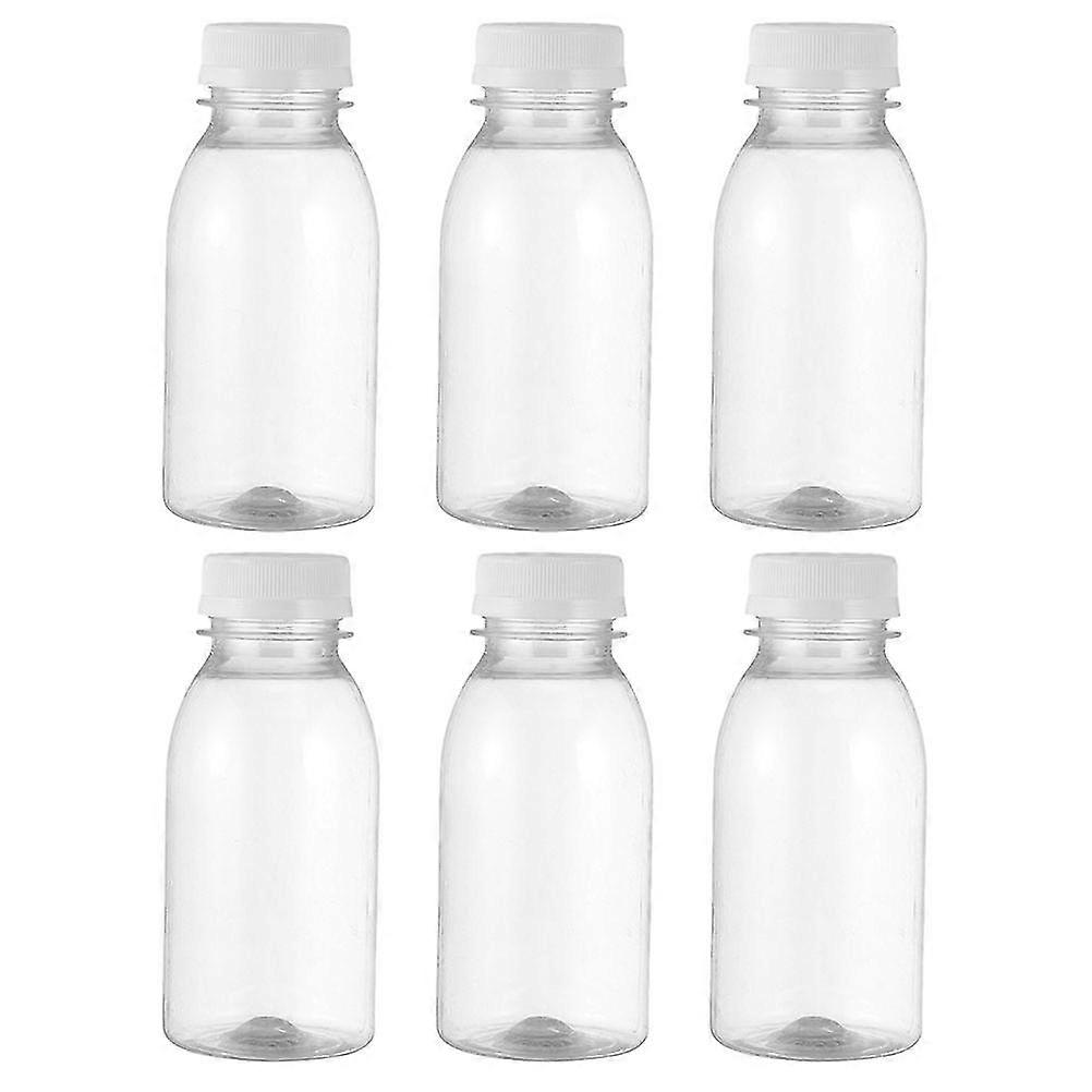 12pcs Empty Juice Bottles Reusable Water Bottles With Caps Milk Storage Bottles