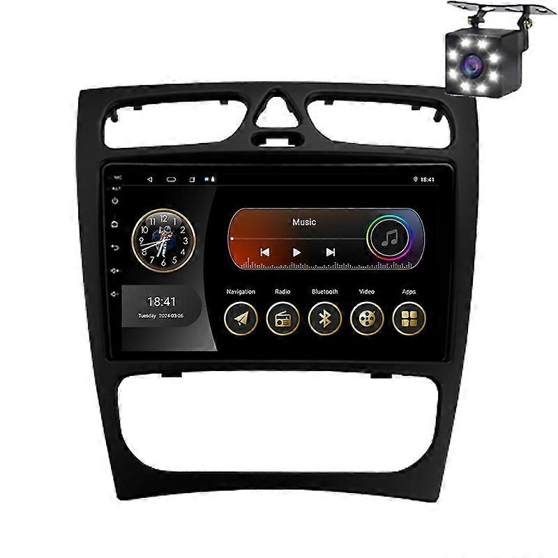 Car Radio For Mercedes Benz C Class S203 CL203 2000-2004 Multimedia Video Carplay Navigation GPS
