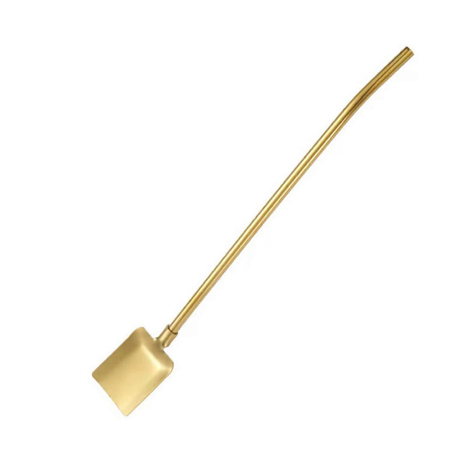 2-in-1 Stainless Steel Straw Easy to Clean Cocktail Stirring Spoon for Juice Drinks Cocktails