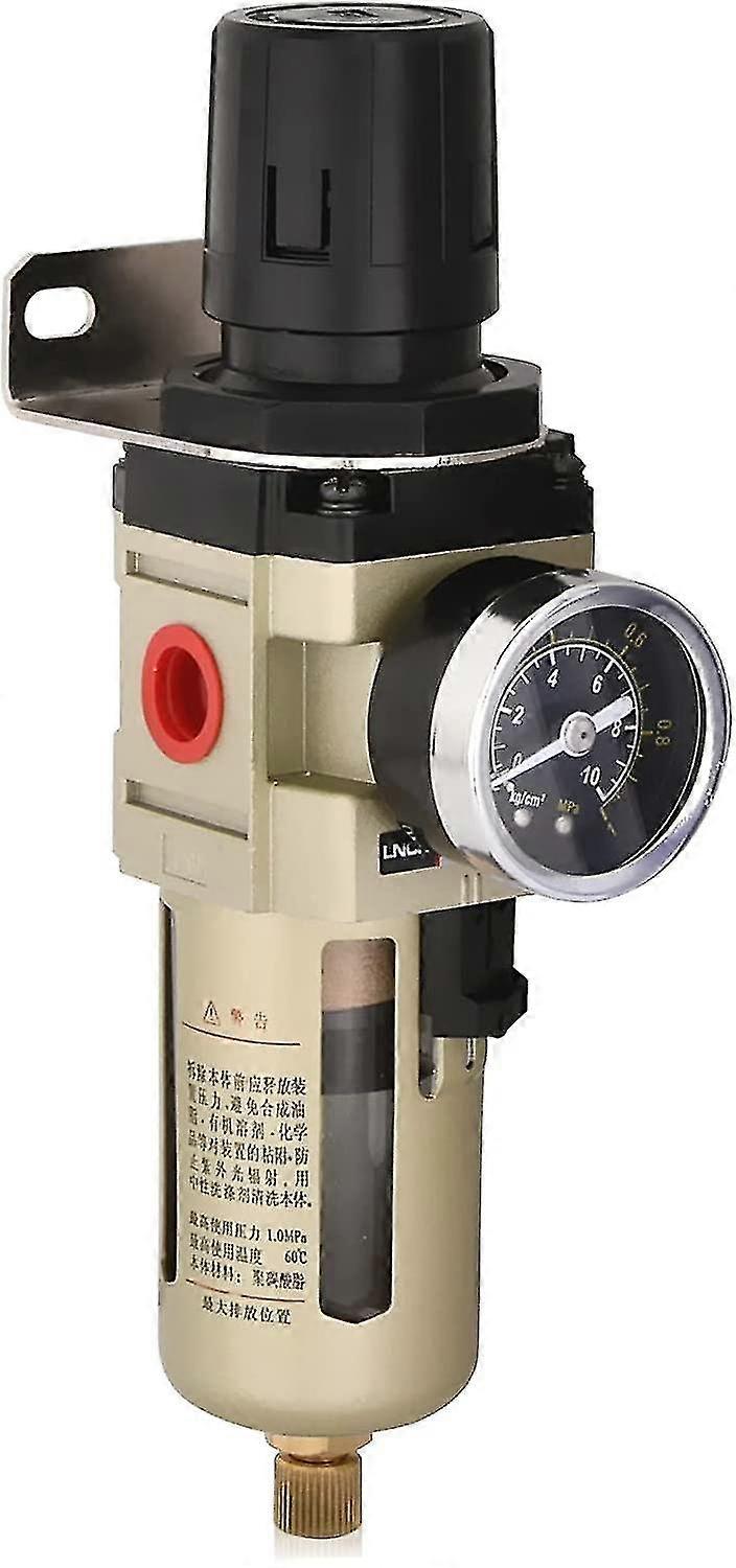 Wasserabscheider Expansionsventil Druckluftregler für Luftkompressor, mit Metallsieb, 3/8 Zoll Filter