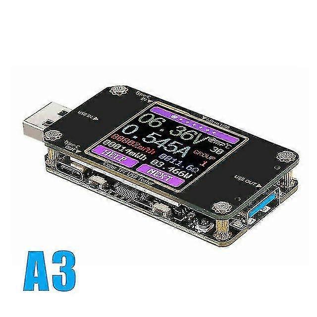 4.5-24v Usb Type-c Lcd Power Meter Tester Digital Multimeter Voltmeter Ammeter Detector Bluetooth 71.2mm*31.8mm*12.4mm