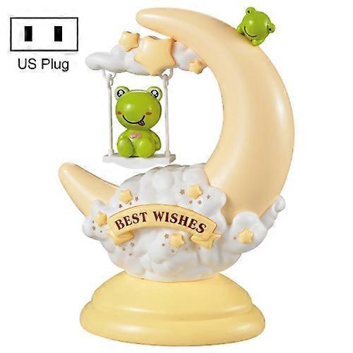 GOELONG Cartoon Moon Table Lamp Children Room Animal Night Light
