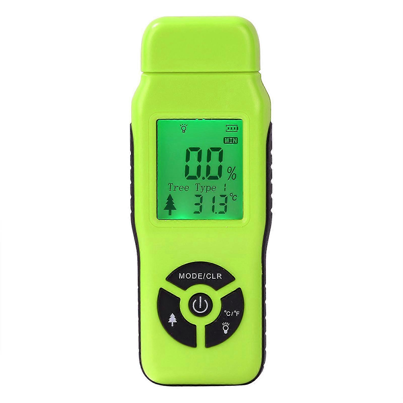 Digital Lcd Display Damp Moisture Meter Detector Tester Wood Humidity Sensor