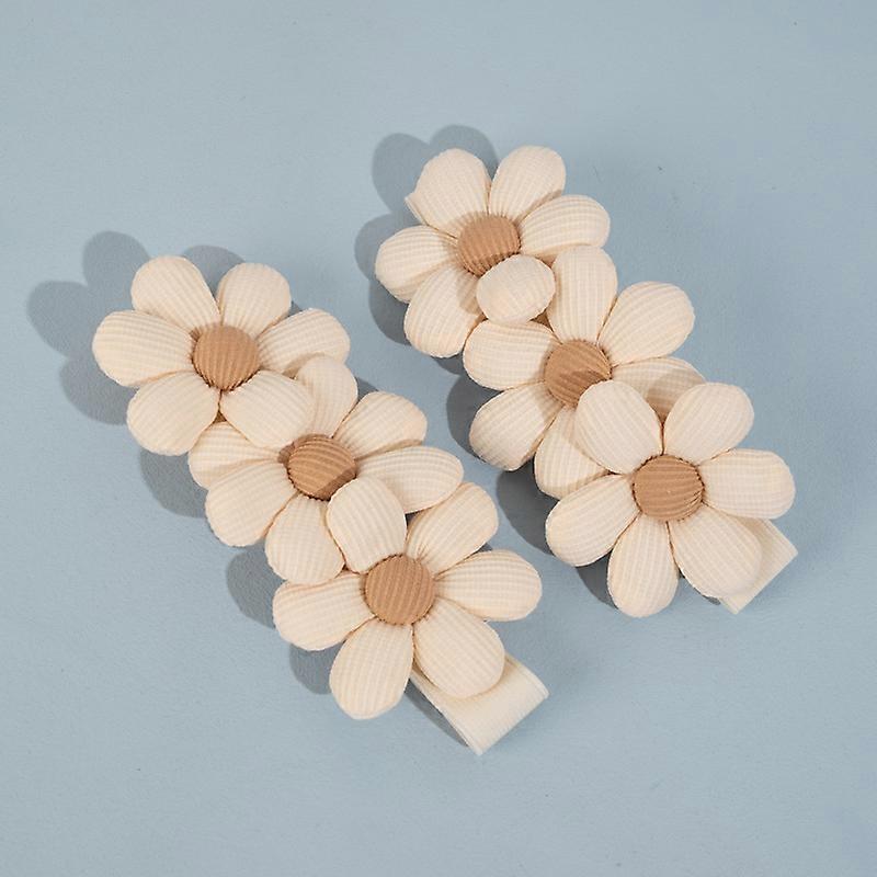 2pcs Lace-Up Curtain Flower Shape Curtain Buttons, Curtain Decoration, Beige