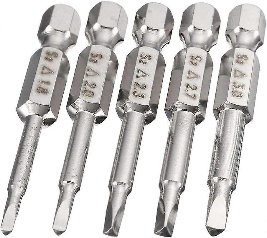 5x1/4"Triangle Screwdriver Bits,50mm Hex Shank Magnetic Triangle Head