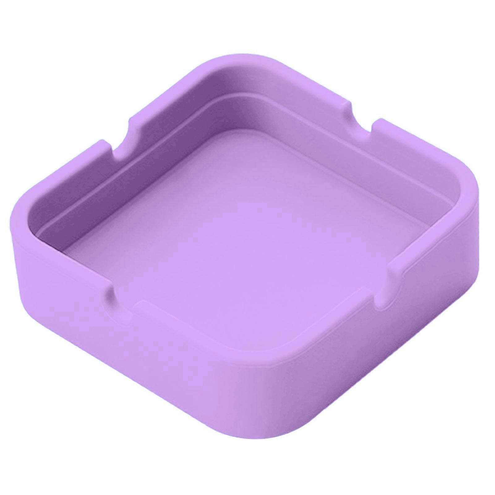 Desktop Ashtray Anti-drop Non-flammable Storing Cigarette Ash Silica Gel Practical Silicone Ash Container for Office KAESI