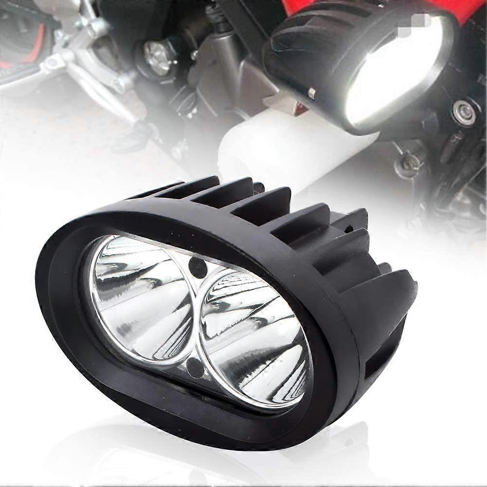 Motorcycle Additional LED Lights, 20W Round LED Front Headlights Motorcycle Fog Lights 12V 24V LED