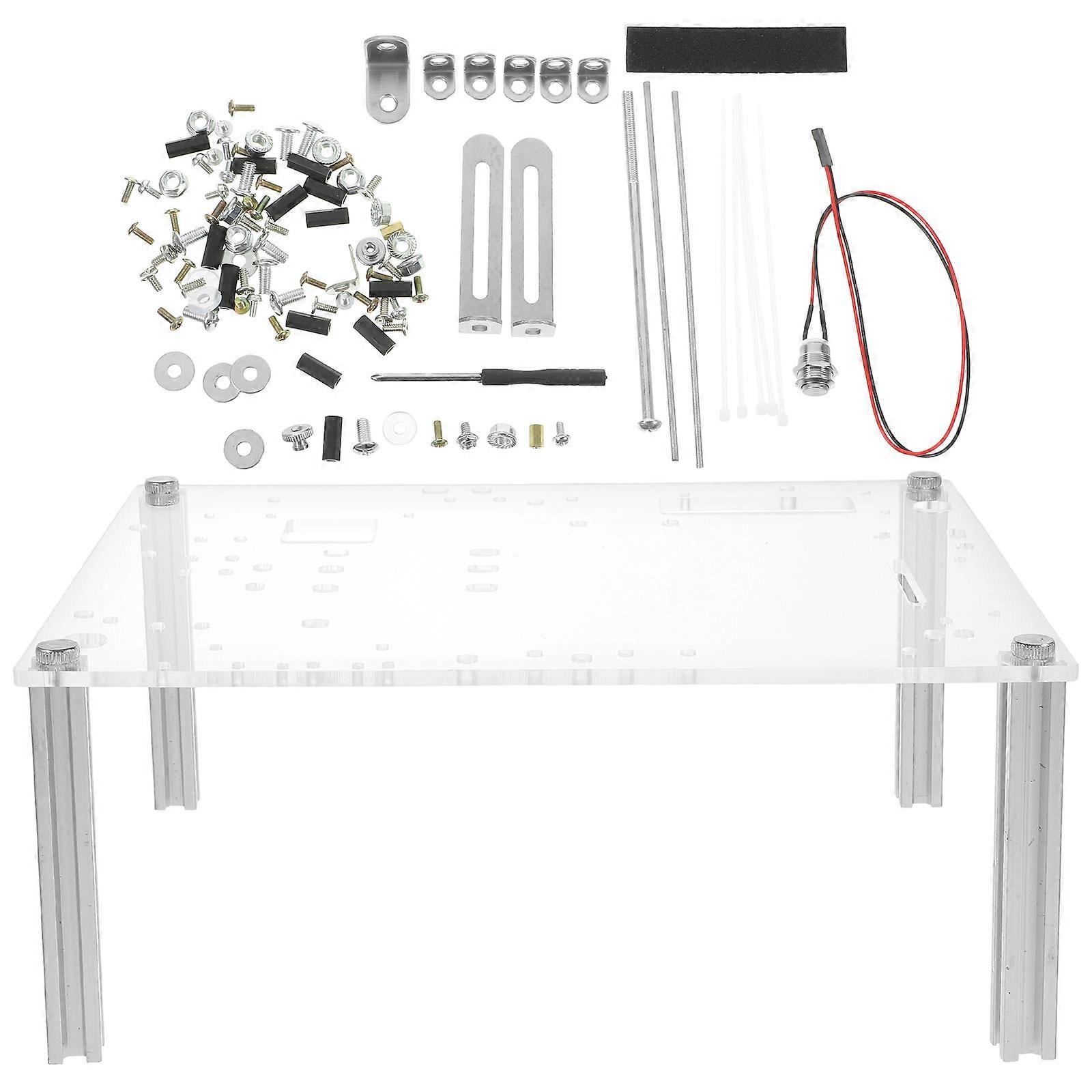 1 Set Open Air Computer Case Open Frame Computer Case ITX/UATX DIY Chassis Bracket