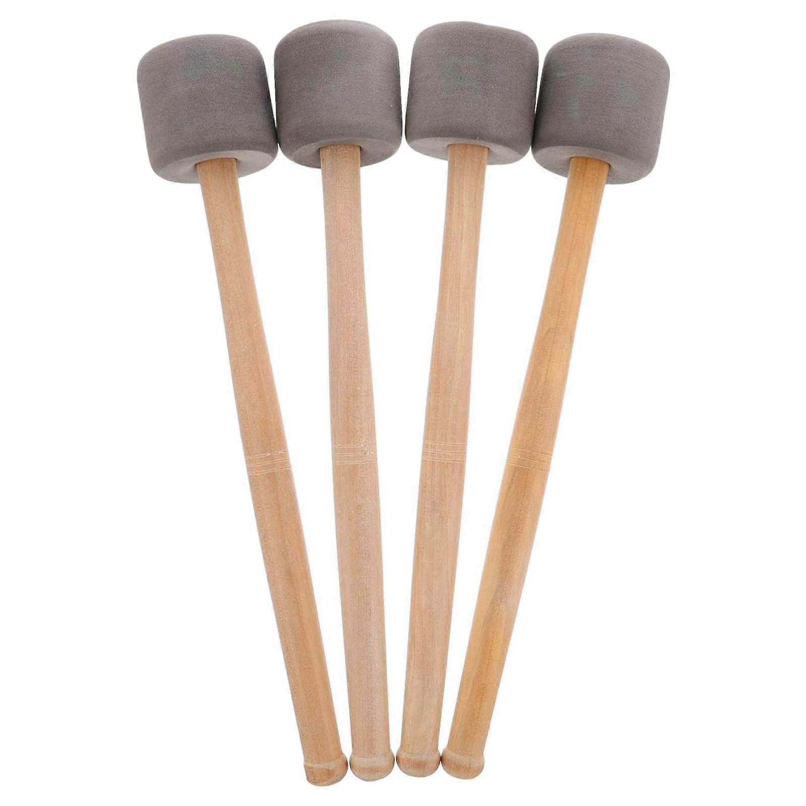 4Pcs Bass Drum Mallets Sticks Mallets Foam Head Drum Mallets for Marching Band Percussion
