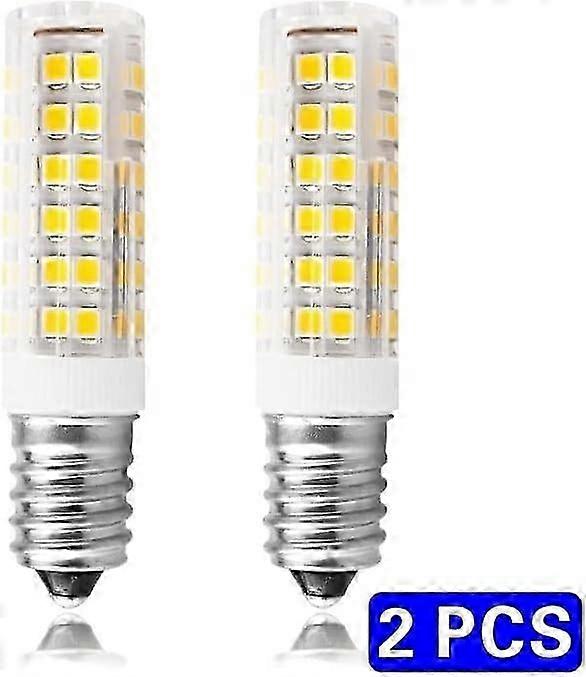 2 Pack E14 LED Light Bulb, E14 LED Bulb 7W, 60W Halogen Equivalent, 820LM, Cool White 6000K, AC220-240V, Non-Dimmable, Energy Saving Lamp Bulb, for