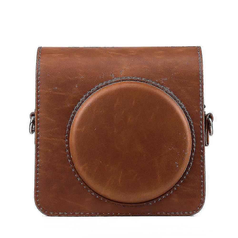 Fintie Case For Instax Square Sq1 Instant Camera - Premium Protective Travel Camera Case Cover With Detachable Strap Brown