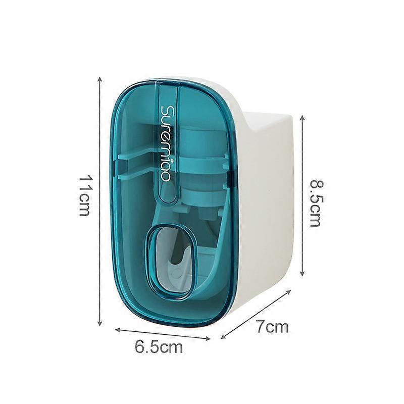 Automatic Toothpaste Squeezer Transparent Wall Mount Toothpaste Dispenser Waterproof Toothpaste Holder Rack Bathroom Accessories