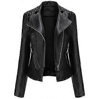 Women Leather Jackets Slim Thin Small Jackets Women Motorcycle Wear