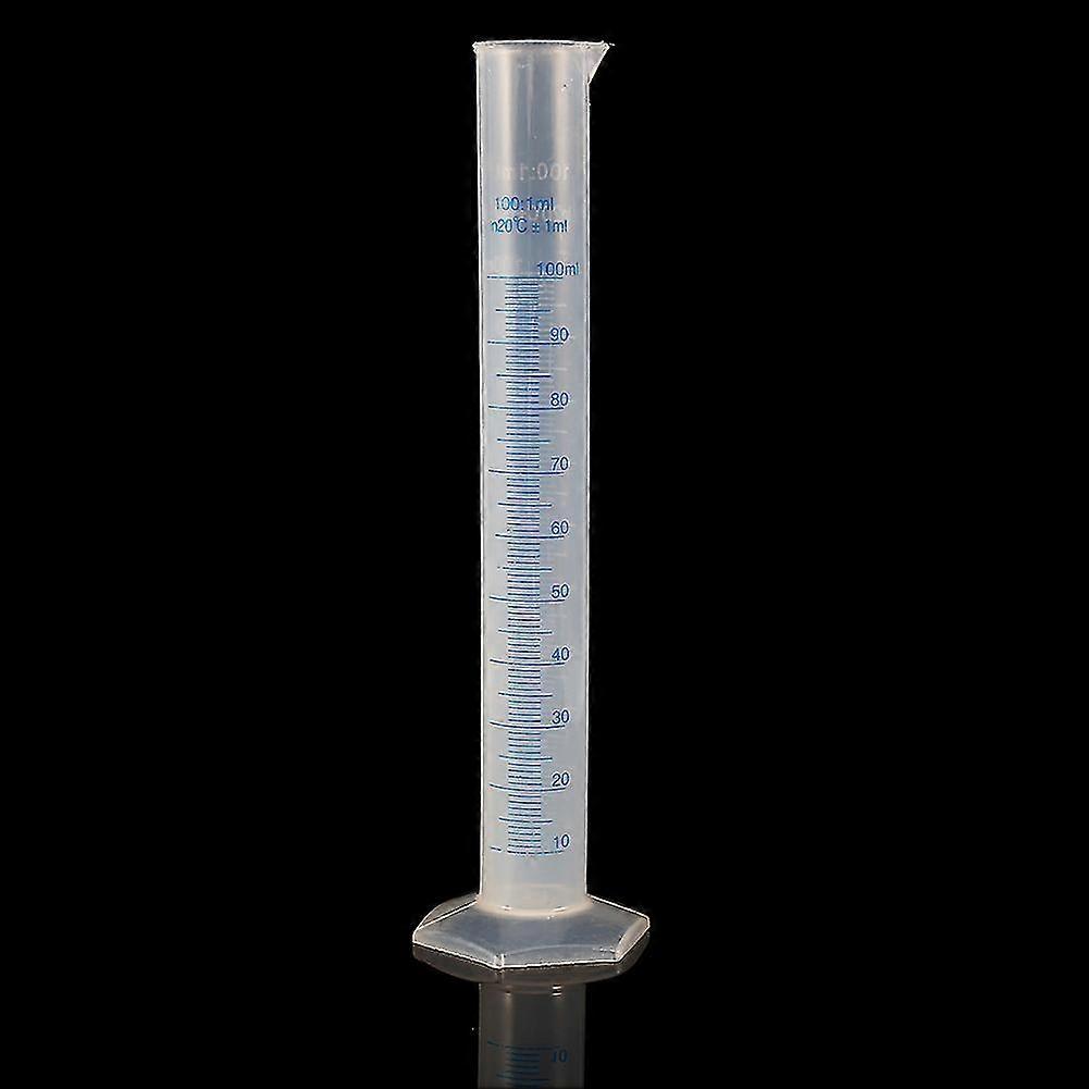 Glass Measuring Cylinder - 100ml Plastic Graduated Cylinder with Corrosion Resistance