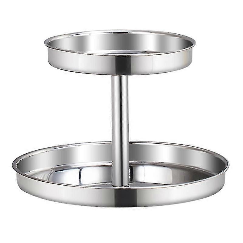 1/2 Tier Lazy Susan Turntable Cabinet Organizer 360 Degree Rotating Spice Rack Non-Skid Spinning Holder For Kitchen