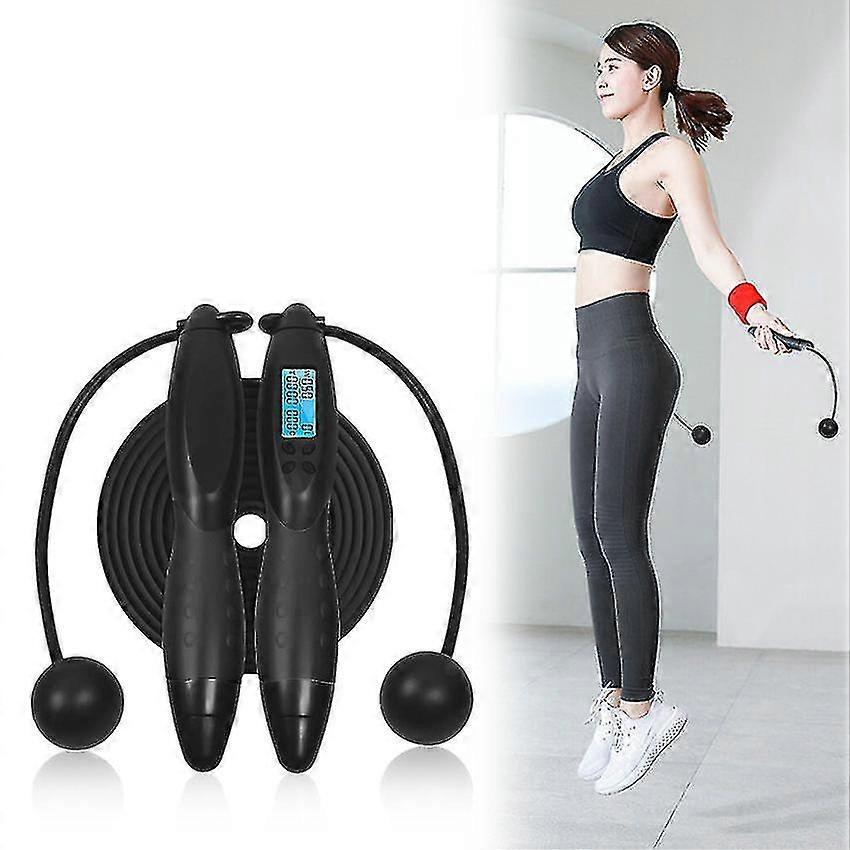 Smart Jump Rope Fitness Sport Pulando Cordas com aderência antiderrapante com aperto de mão antiderrapante com tela lcd mostrando