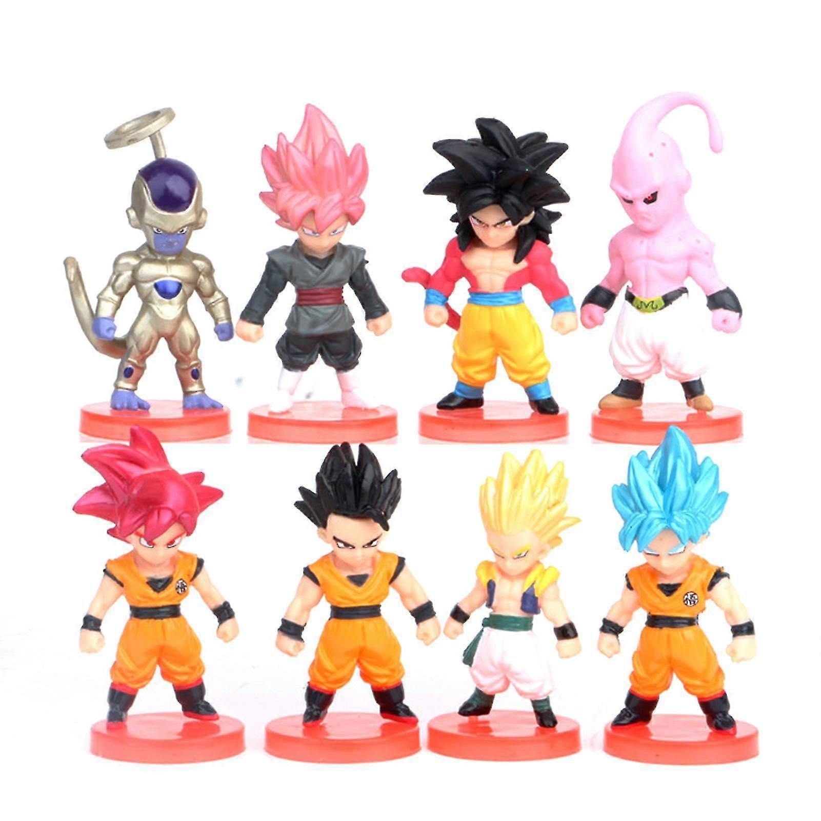 8pcs/set Dragon Goku Action Figures 2.8
