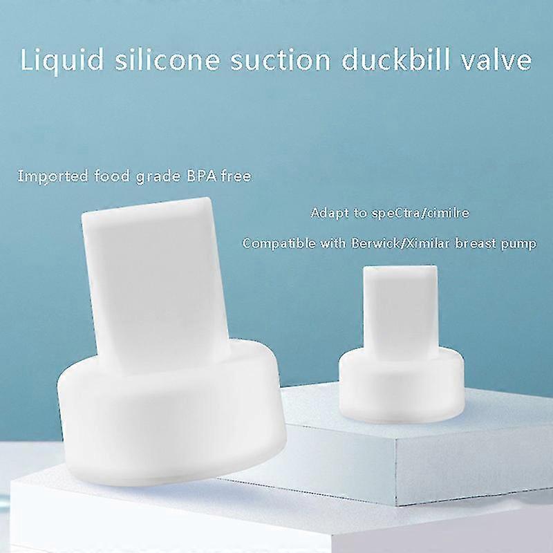 2pcs Duckbill Valve Breast Pumps Accessory Replace Single Electric Breastpump