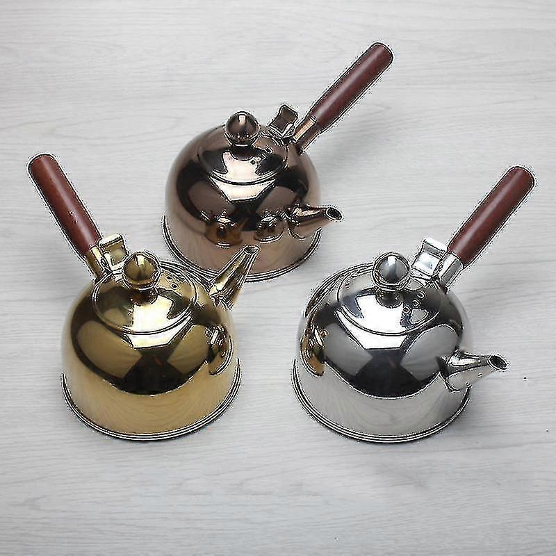 500ml Single Handle Water Kettle Induction 304 Stainless Steel Silver