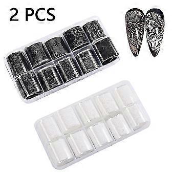 Nail Art Adhesive Sticker - Simulatie Butterfly Nail Art Stickers Laser Craft Glitter