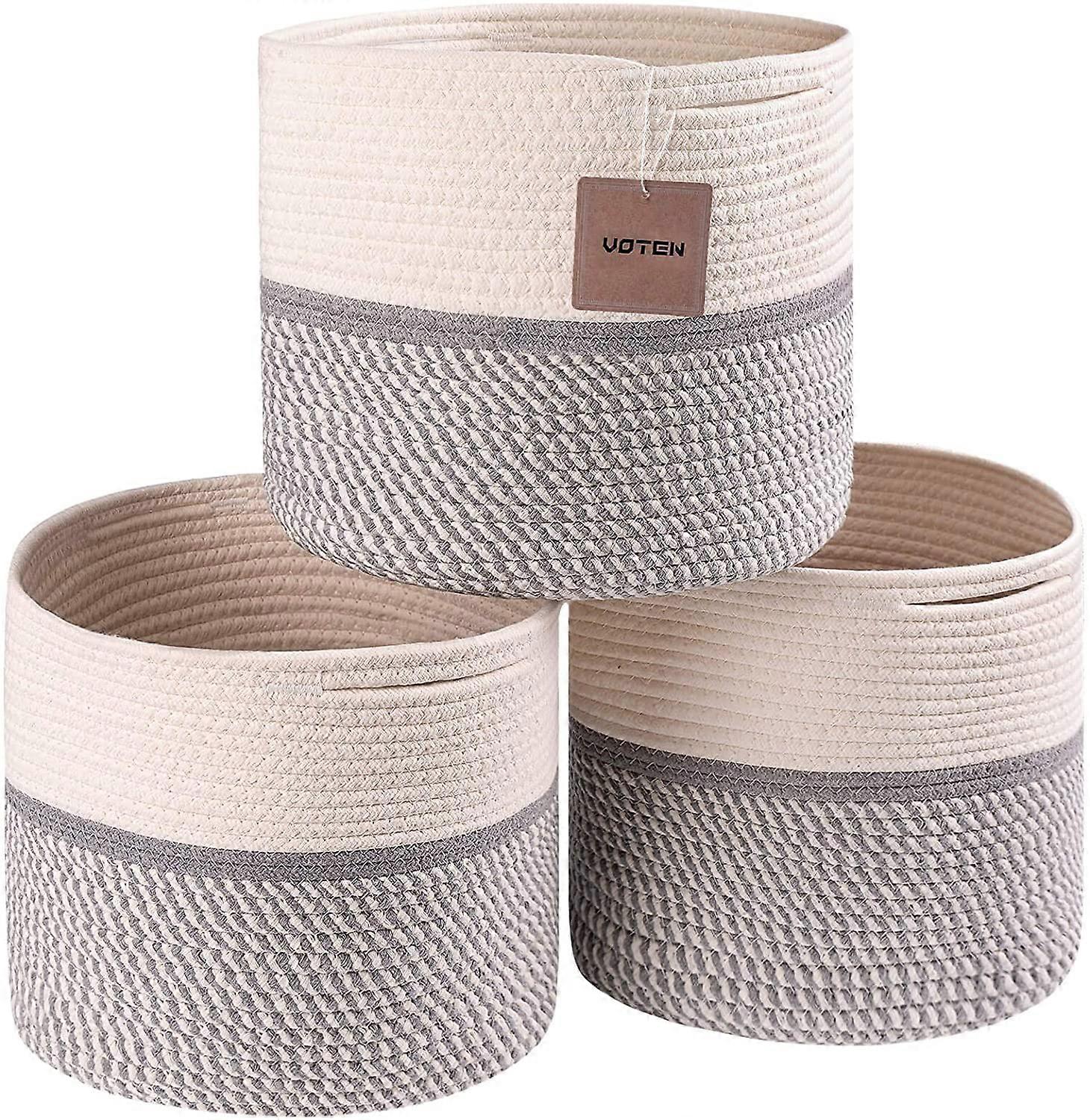 3 stk runde oppbevaringskurver