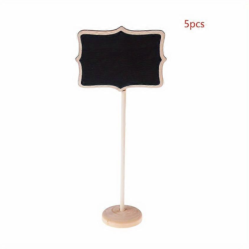 5/10/15pcs, Mini Chalkboard Signs, Wooden Blackboard For Table Numbers, Pizza Cheese Label Food Signs, Message Board, Valentine's Day Party Supplies P