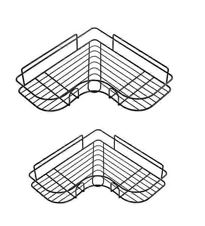 رف منظم زاوية الحمام والمطبخ مع مساحة تخزين واسعة قم بتحسين مساحة الحمام والمطبخ اليوم!