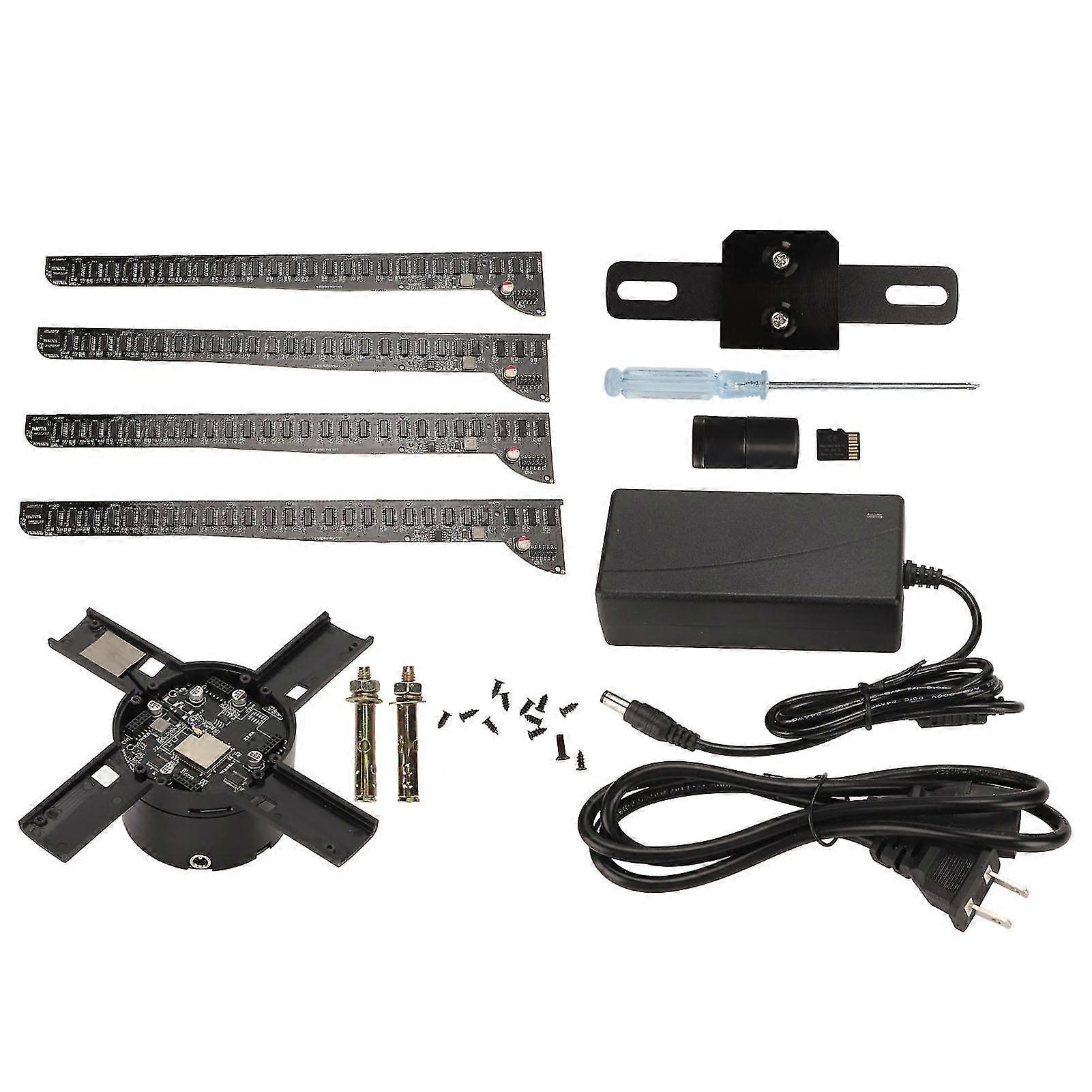 WiFi 3D Hologram Projector with 4 Blades Fan, 2000x684 Resolution, 684 LED Beads, and APP Control