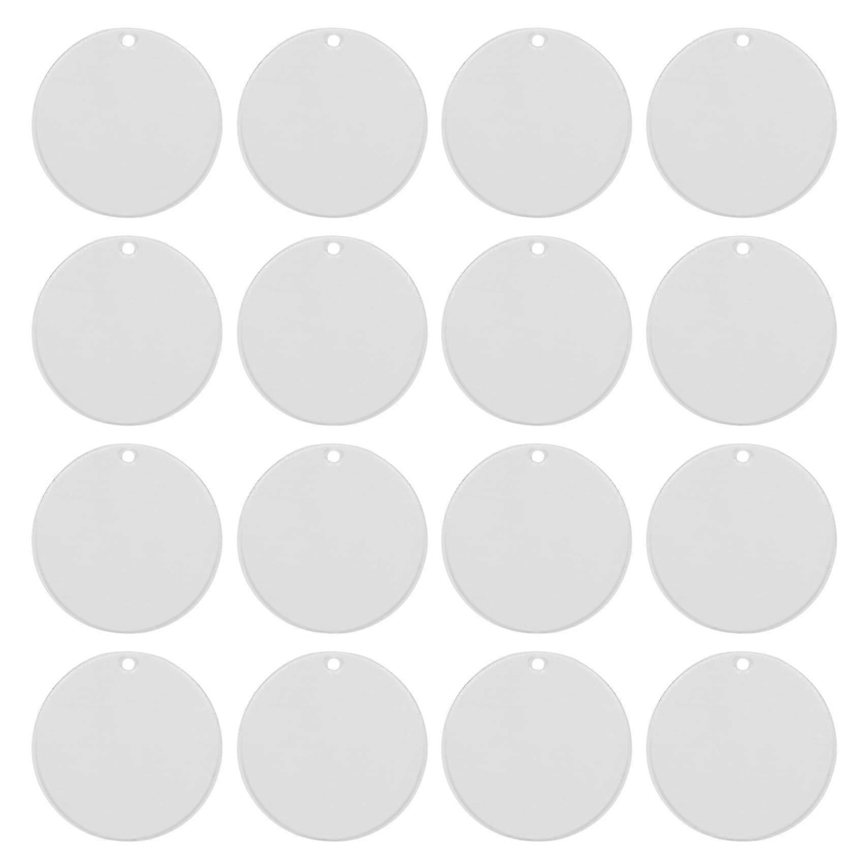 150 Pcs Round Acrylic Keychain Blanks 2 Inches Clear Acrylic Circles Discs Transparent For Diy Keyc