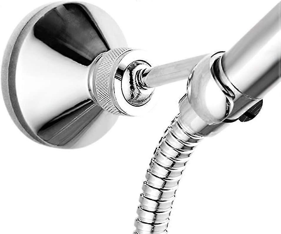 Shower Head Holder, Adjustable Shower Bracket Chrome Plated Handheld Shower Wall Bracket - ya01