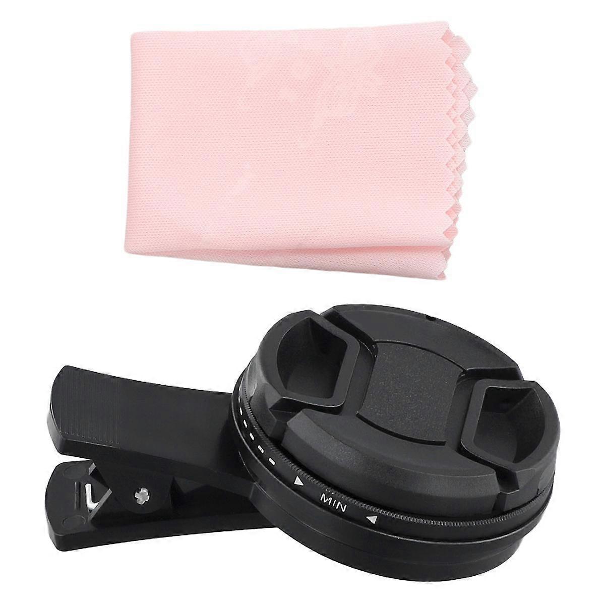 52mm Phone Lens Filter with Clip for Smartphone Universal ND2-400 Variable Filter for Mobile Phone