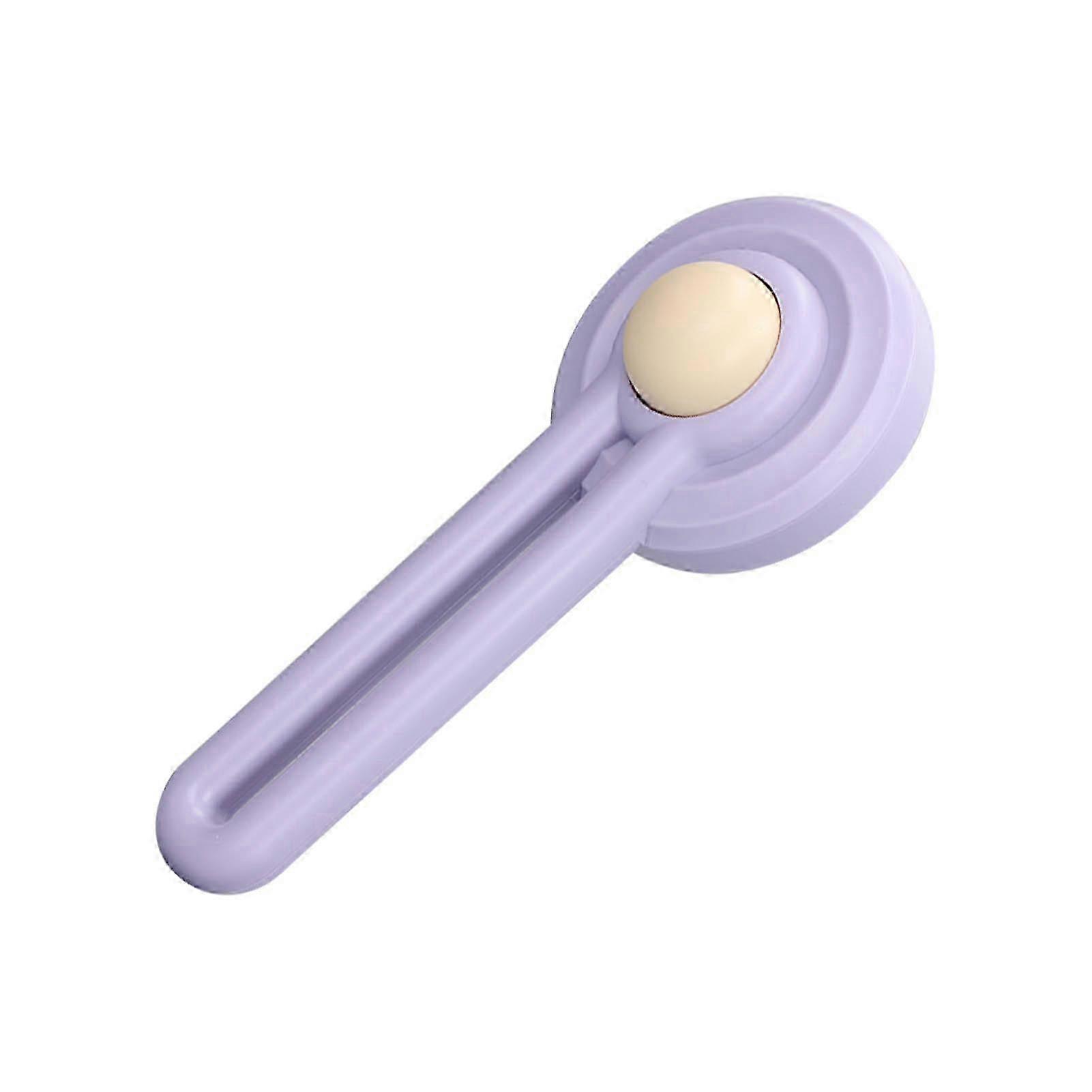 Pet Grooming Comb Self Cleaning Brush for Cats and Dogs Portable Hair Removal Tool in Purple