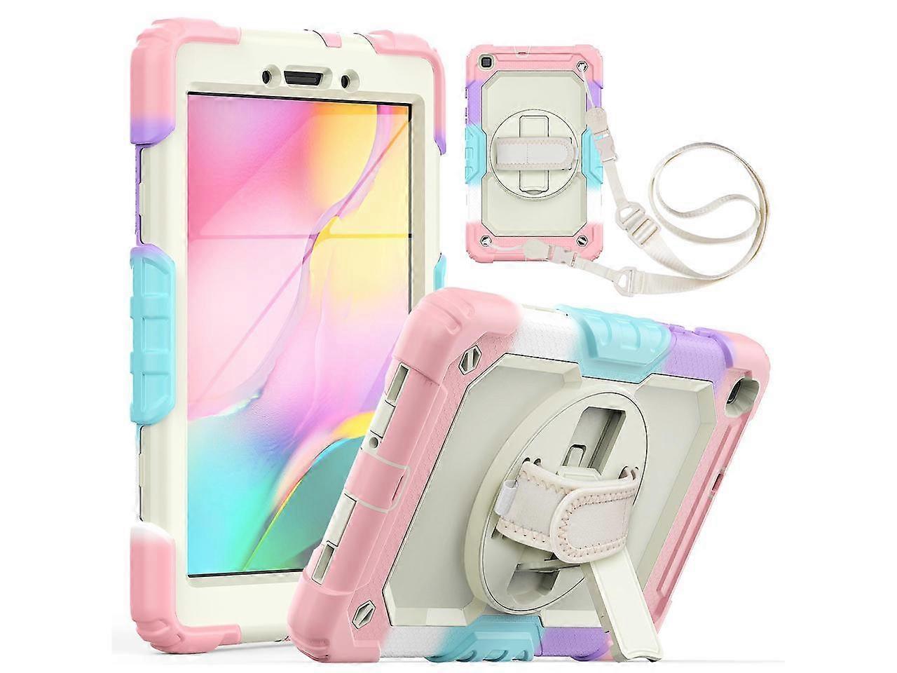 Case for Samsung Galaxy Tab A 8.0 case 2019 Model: SM-T290 / SM-T295.Full Body Protection Cover with Built-in Screen Protector Pen Holder [360 Rotatin
