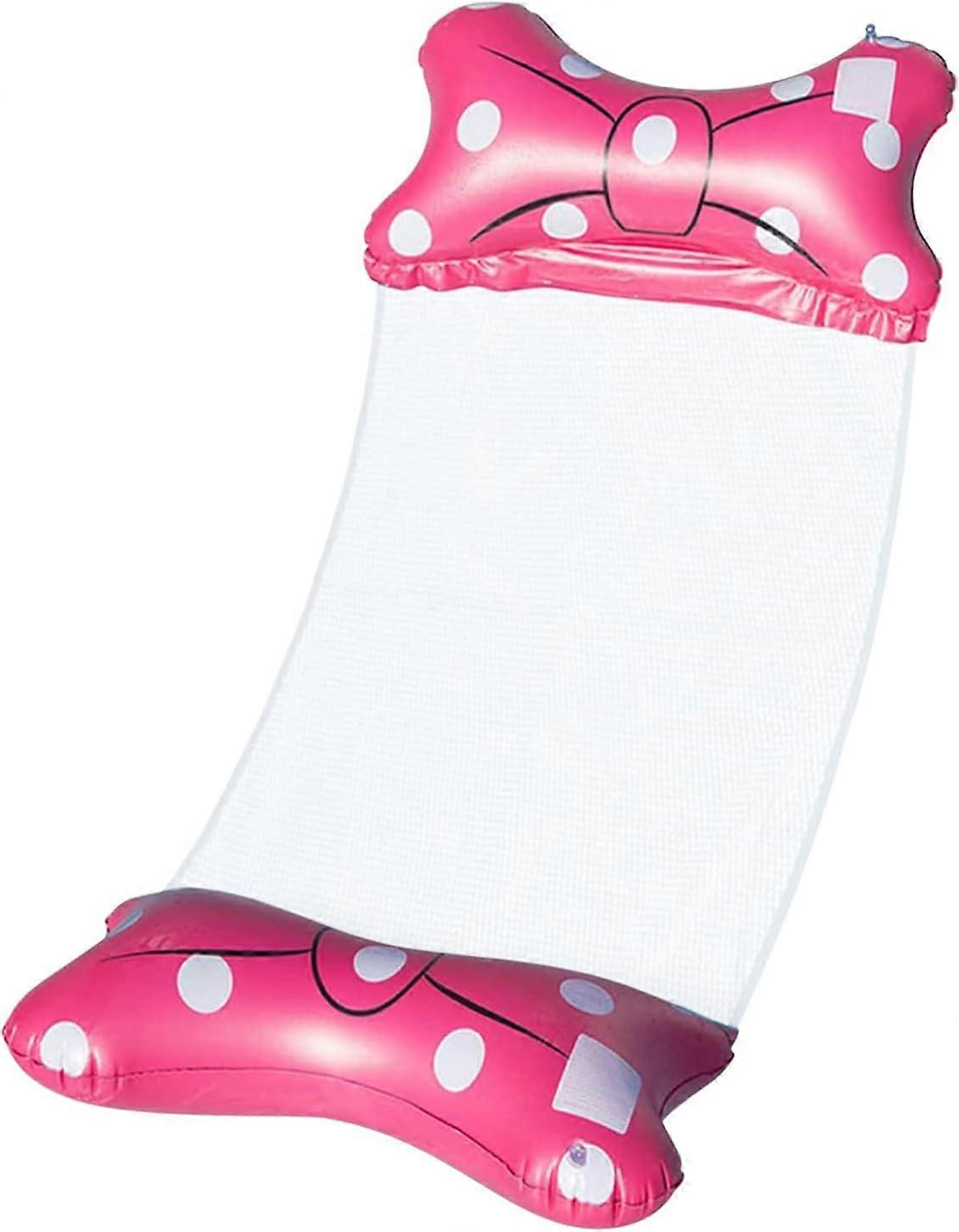 Rose Red Inflatable Floating Bed Inflatable Pool Hammock