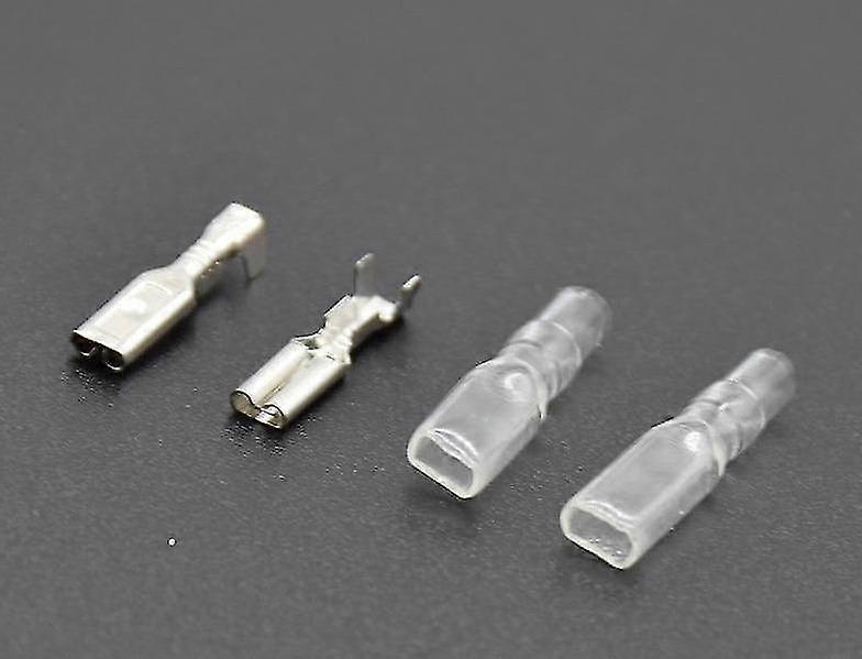 Female Spade Connecto-Crimp Terminal With Insulating Sleeves