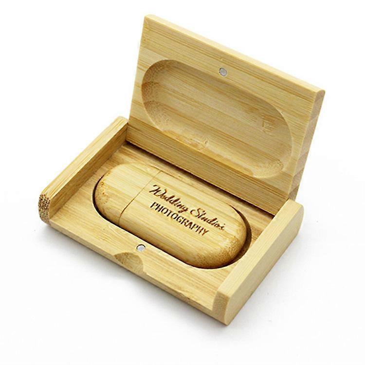 64gb Usb 2.0 Usb Key Usb Flash Memory Key Caja de madera / caja de bambú