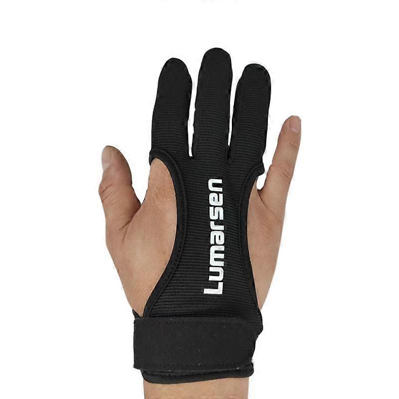 Archery Glove Three Finger Shooting Hunting Leather Gloves Protector for Youth Adult Beginner