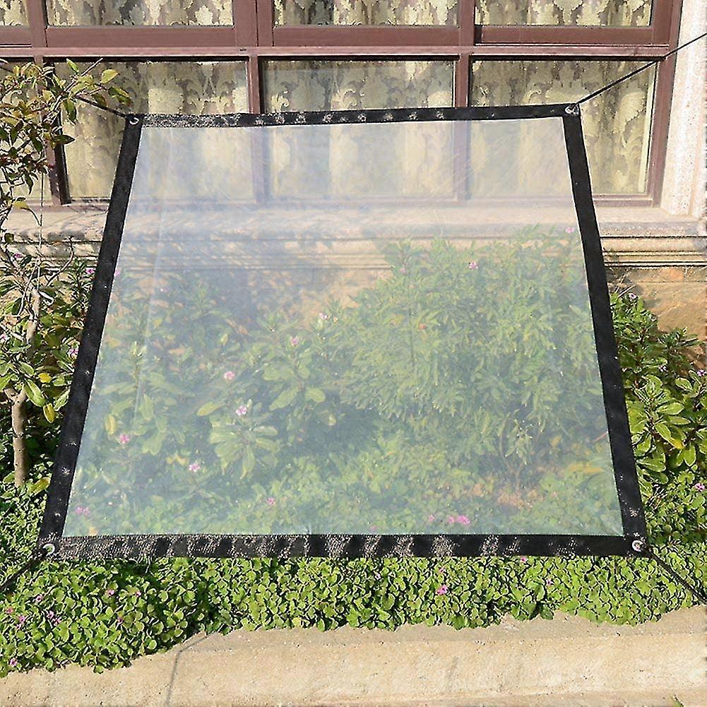 Clear Tarpaulin Waterproof Pe Garden Tarpaulin Sheet Film Cloth With/2*1M Heavy Duty Eyelets And Lanyard
