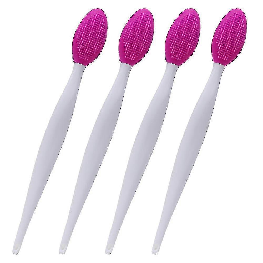 Silicone Exfoliating Lip Brush Tool Double-sided Soft Lip Brush For Smoother And Fuller Lip Appearan
