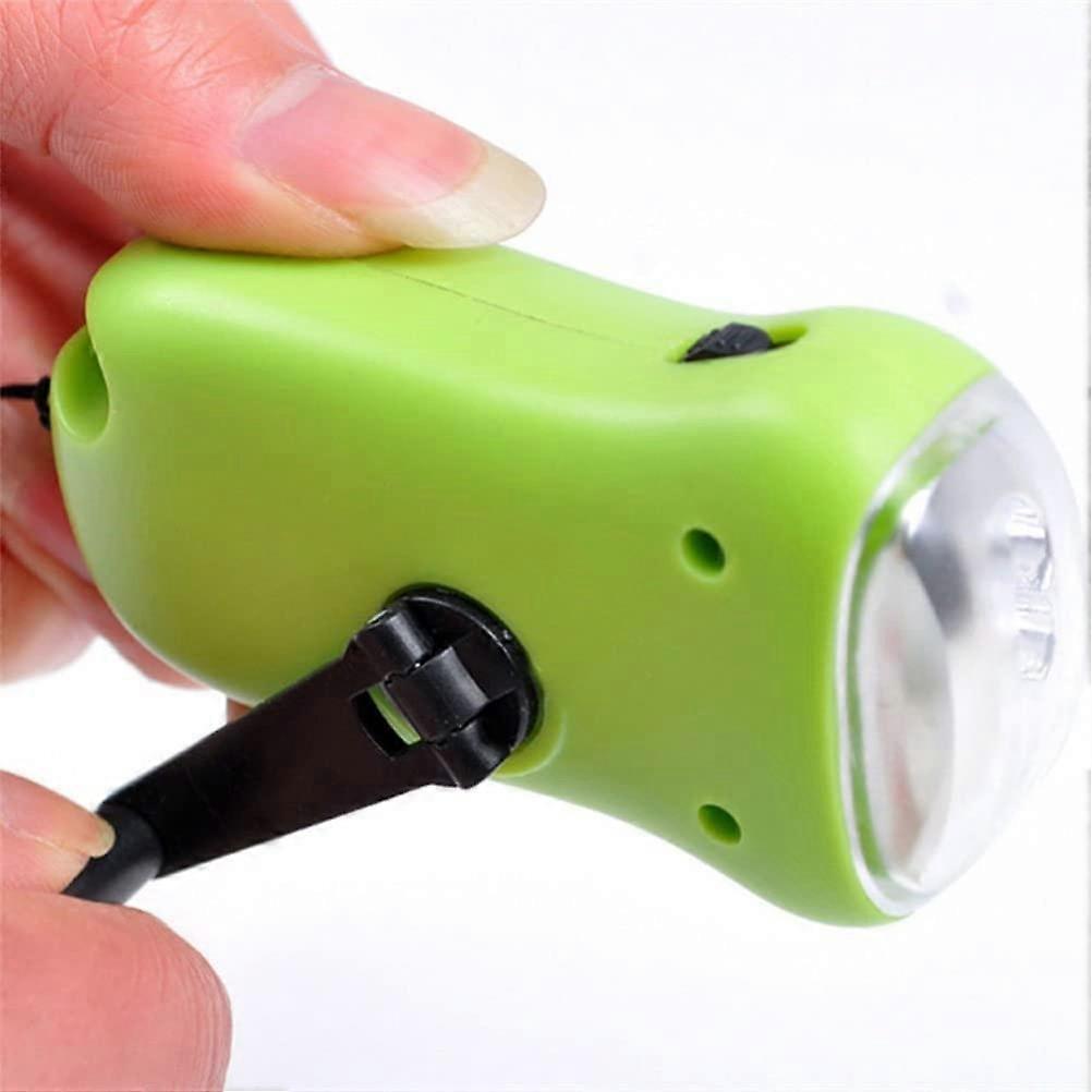 Mini Hand Crank LED Flashlight, Energy Saving