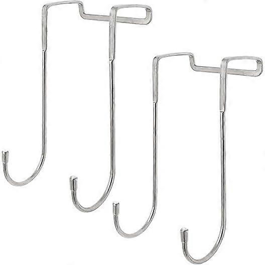 2 Pack Over The Door Hanger Hooks, 304 Stainless Steel Double S-Shaped Hooks