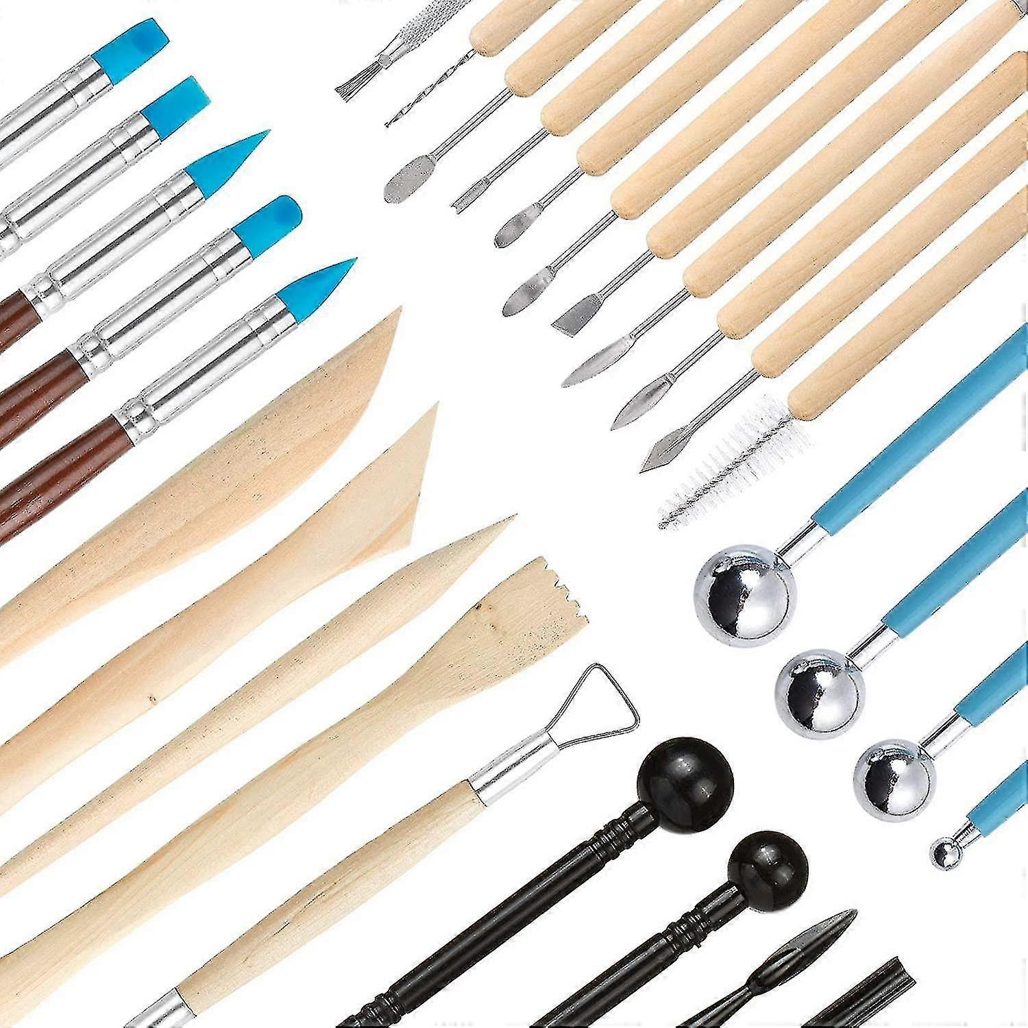 Pottery Clay Sculpting Tools 36pcs Pottery Tools Clay Modelling Tools Kit